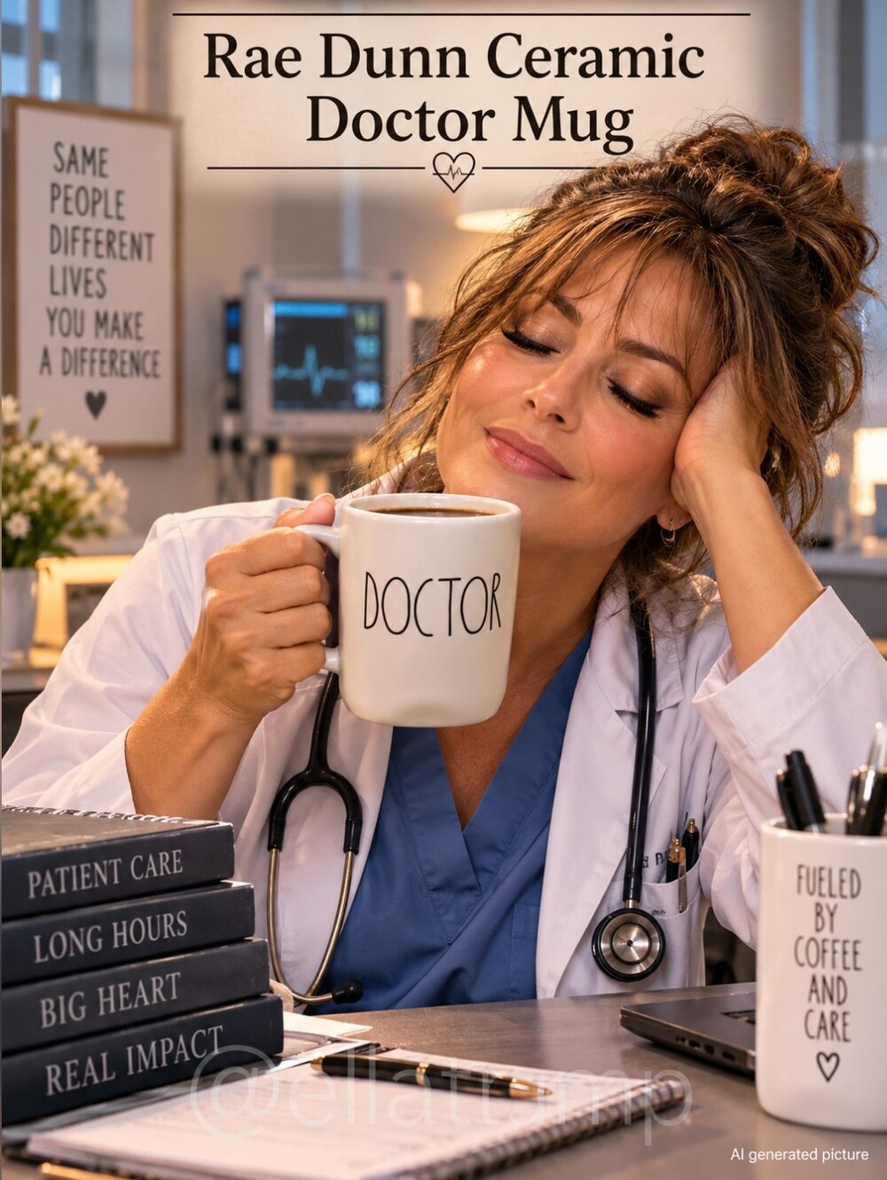 Rae Dunn by Magenta Ceramic "Doctor" 16oz Mug 2019LE series